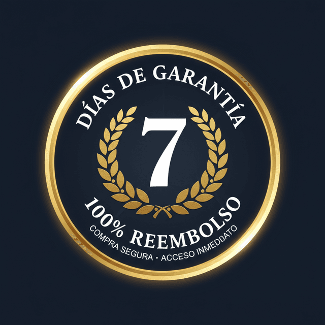 Sello de garantía 7 días · 100% reembolso · compra segura · acceso inmediato