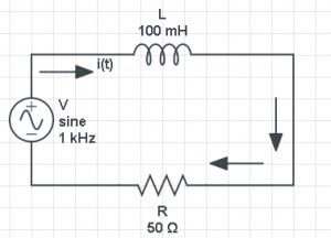 Figura 1. Circuito Eléctrico del tipo LR