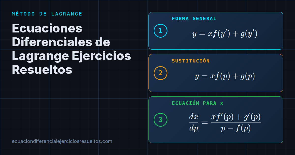 Ecuaciones Diferenciales de Lagrange Ejercicios Resueltos