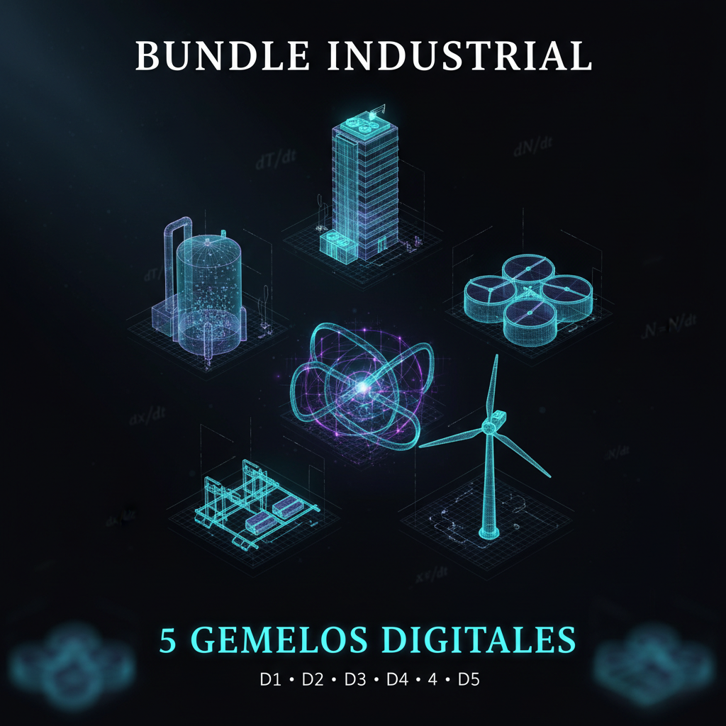 Bundle de 5 Gemelos Digitales industriales