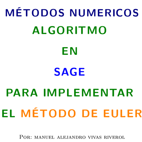 Metodo Euler SAGEMATH
